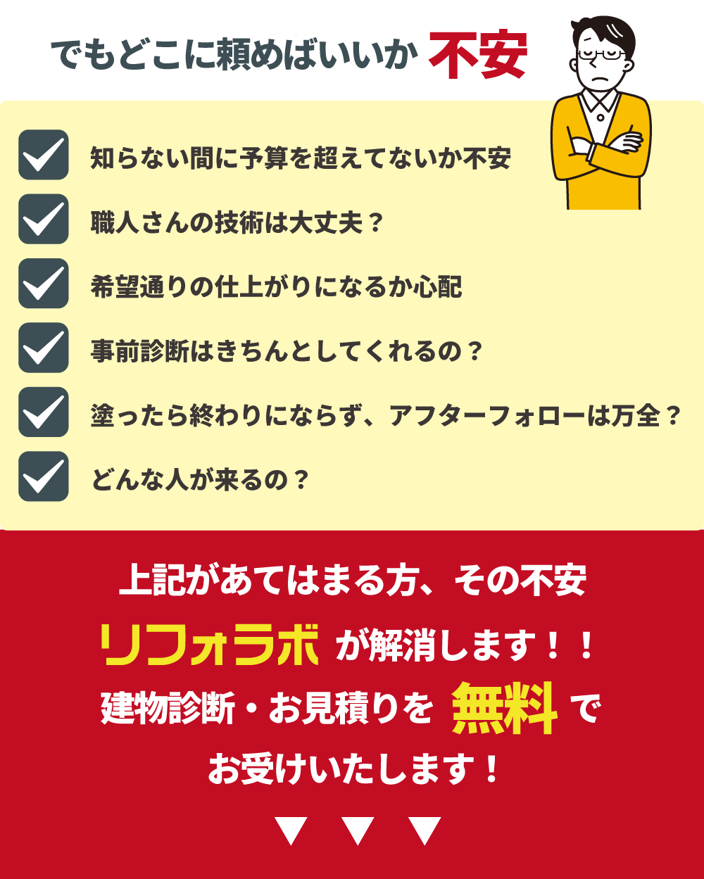 外壁塗装・外装・屋根リフォームをどこに頼めばいいか不安
