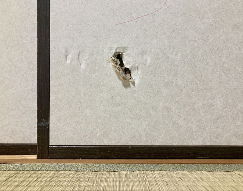 破れや穴があいた襖も…