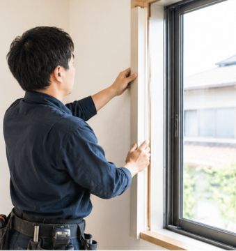 内窓の枠の取り付け