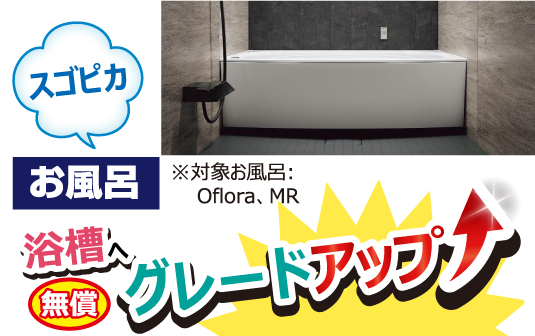 スゴピカ浴槽へグレードアッ