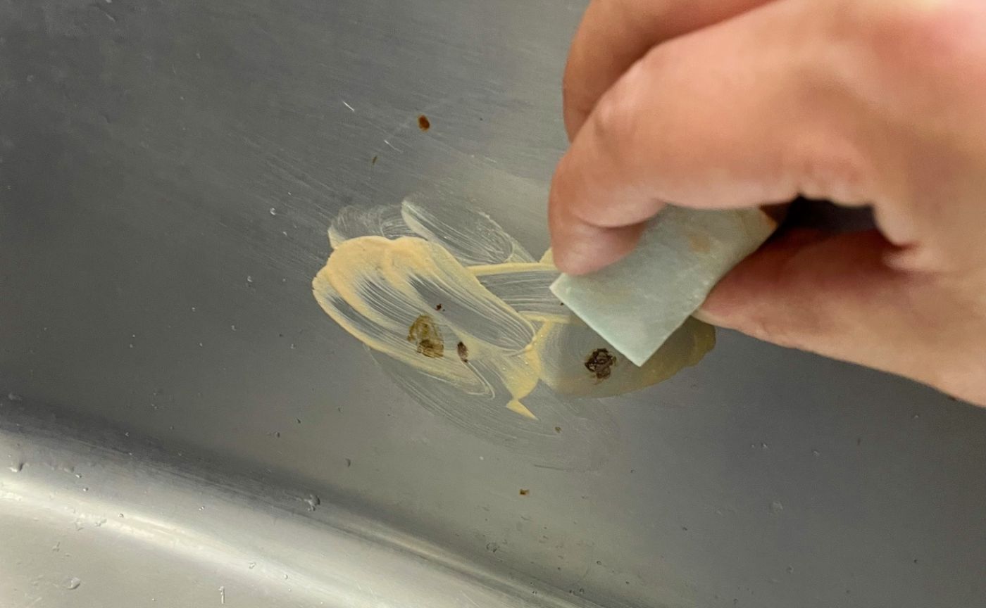 錆　クレンザー掃除